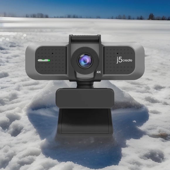 j5create USB 4K ULTRA HD Webcam Sensor Wide Angle Privacy Cov NIB Diagonal View - Picture 4 of 6